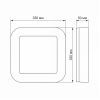 Светильник Videx LED ART IP65 квадратний 30W 5000K Black (VL-BHFS-305B) изображение 2