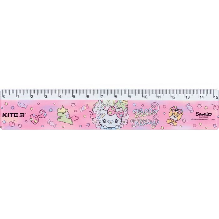 Линейка Kite Hello Kitty, 15 см (HK24-090-2)