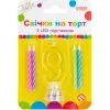 Свеча Maxi 4 шт. на торт з LED підставкою "9", що світиться (MX701007-9)