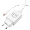 Зарядное устройство BOROFONE BA21A USB + cable USB to Micro 5P 10.5W White (BA21A/MW) изображение 4