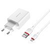 Зарядное устройство BOROFONE BA21A USB + cable USB to Micro 5P 10.5W White (BA21A/MW) изображение 5