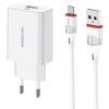 Зарядное устройство BOROFONE BA21A USB + cable USB to Micro 5P 10.5W White (BA21A/MW)