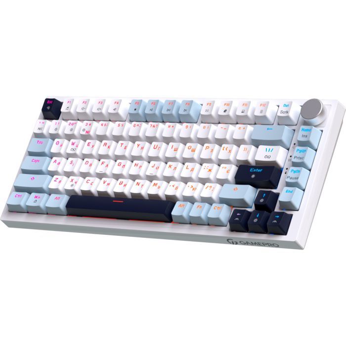 Клавиатура GamePro Genesis Warden MK160BL Outemu Swithes USB White (MK160BL) изображение 2