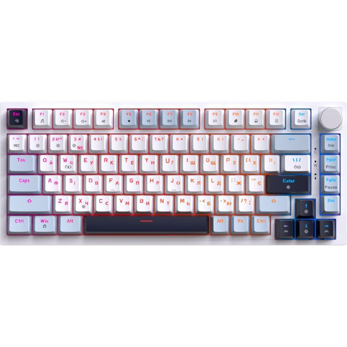 Клавиатура GamePro Genesis Warden MK160BL Outemu Swithes USB White (MK160BL) изображение 3