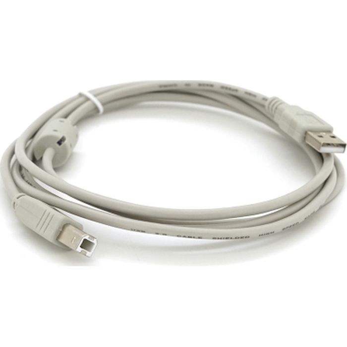 Кабель для принтера USB 2.0 AM/BM 1.8m ferrite white Voltronic (YT-AM/BM-1.8W)