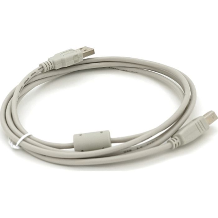 Кабель для принтера USB 2.0 AM/BM 1.8m ferrite white Voltronic (YT-AM/BM-1.8W) изображение 2