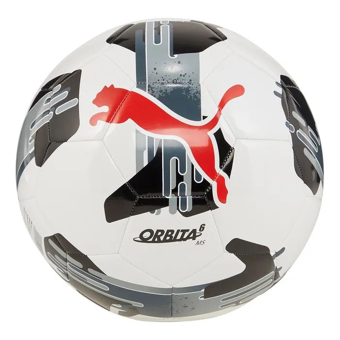 Мяч футбольный Puma Orbita 6 MS 084335-02 білий, чорний, червоний 5 (4067981498208)
