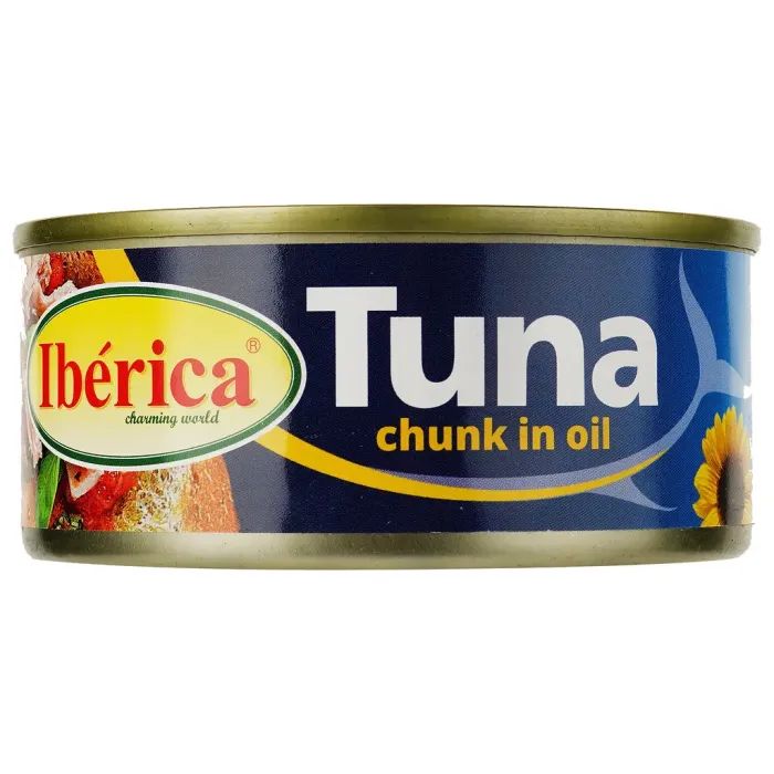 Рыбные консервы Iberica Тунец целый в подсолнечном масле 150 г (8436024298949)
