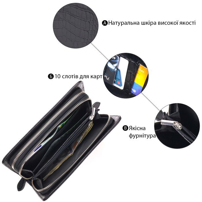 Сумка Canpellini З натуральної шкіри Чорна (21570) зображення 4