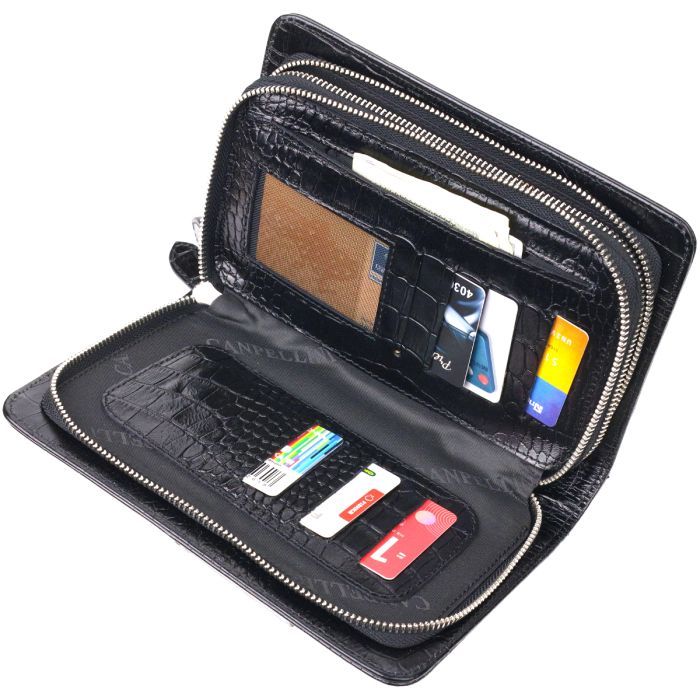 Сумка Canpellini З натуральної шкіри Чорна (21570) зображення 7