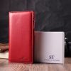 Гаманець ST Leather З натуральної шкіри Червоний (22533) зображення 10
