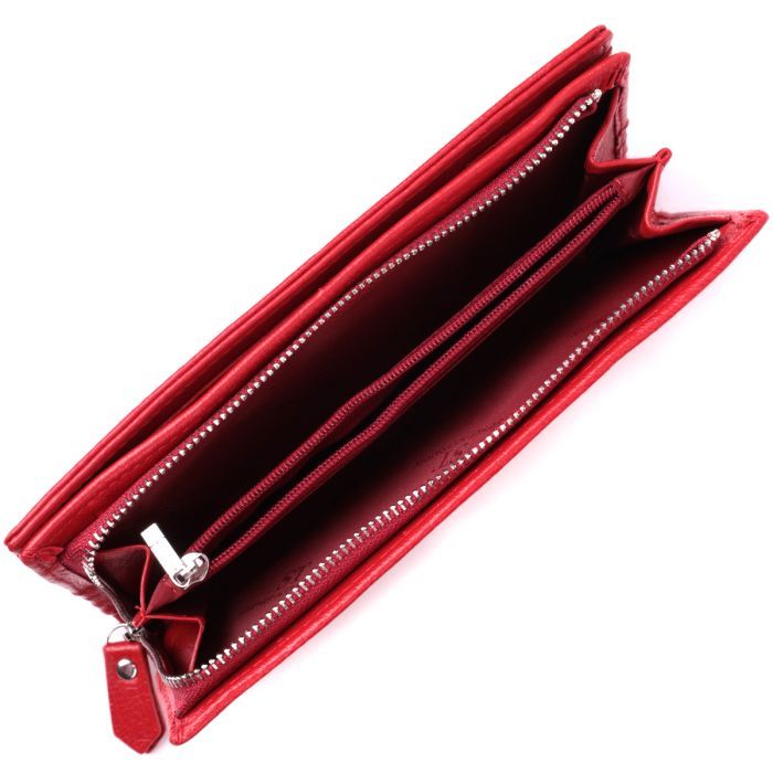 Гаманець ST Leather З натуральної шкіри Бордовий (22534) зображення 6