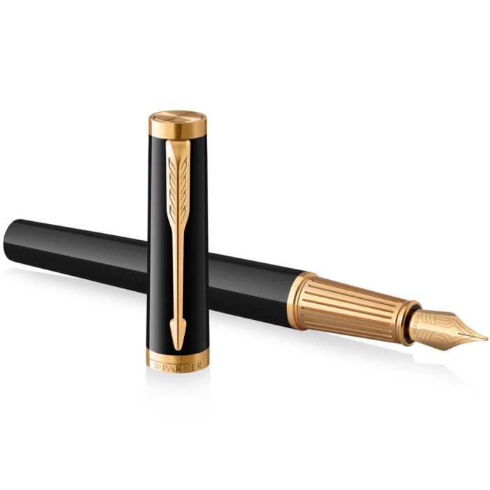 Ручка пір'яна Parker INGENUITY Black Lacquer GT FP F (60 011) зображення 3
