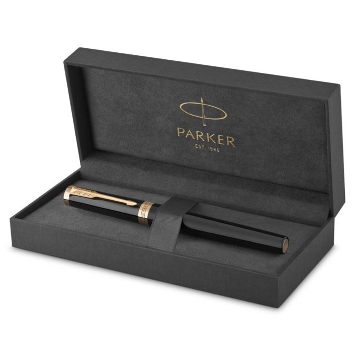 Ручка пір'яна Parker INGENUITY Black Lacquer GT FP F (60 011) зображення 5