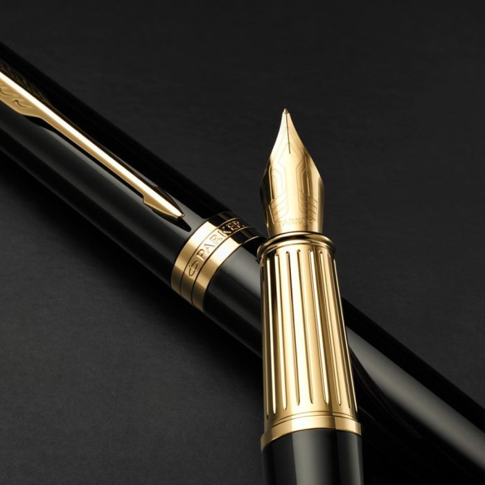 Ручка пір'яна Parker INGENUITY Black Lacquer GT FP F (60 011) зображення 7