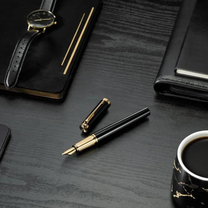 Ручка пір'яна Parker INGENUITY Black Lacquer GT FP F (60 011) зображення 8