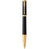 Ручка пір'яна Parker INGENUITY Black Lacquer GT FP F (60 011)