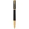 Ручка пір'яна Parker INGENUITY Black Lacquer GT FP F (60 011)