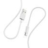 Дата кабель USB 2.0 AM to Micro 5P 1.0m 2.4A white Denmen (D22V-WH) зображення 2