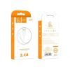Дата кабель USB 2.0 AM to Micro 5P 1.0m 2.4A white Denmen (D22V-WH) зображення 3
