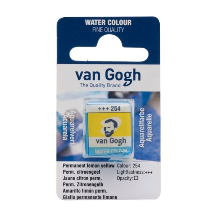 Акварельні фарби Royal Talens Van Gogh (254), Перм. лимонний світлий, кювета (8712079419059)