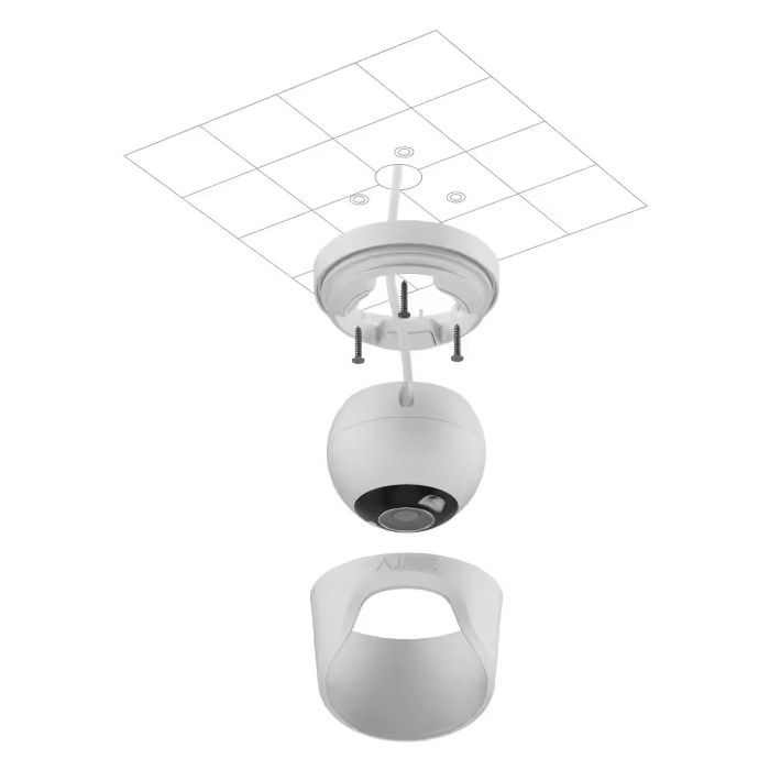 Камера видеонаблюдения Ajax TurretCam HL (8/4.0) white изображение 4