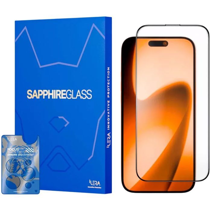 Стекло защитное iLera Sapphire Ultra Glass 2.0 iPhone 17 (ILSPDLPL17)