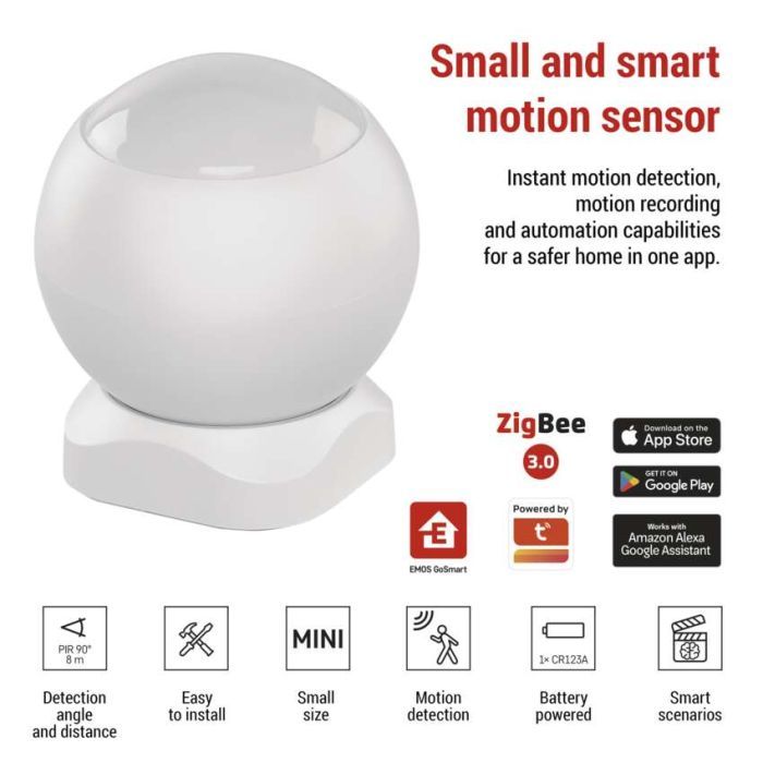 Датчик руху EMOS H5020 IP20 ZigBee (H5020) зображення 11