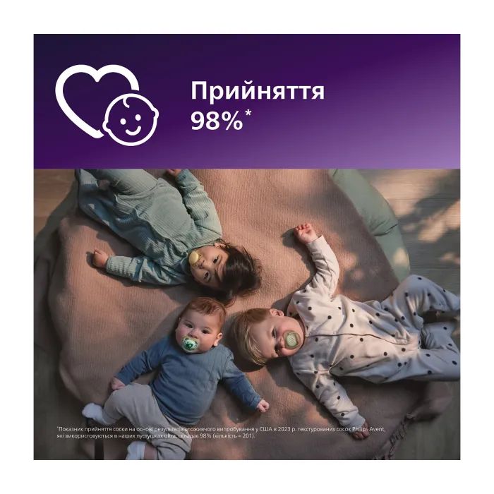Пустушка Philips AVENT Ultra Air 18+ міс 2 шт жовто-зелена (SCF349/50) зображення 4