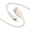 Дата кабель USB 2.0 AM to Lightning 2.0m 2.4A pink Baseus (CAGD000104) зображення 2