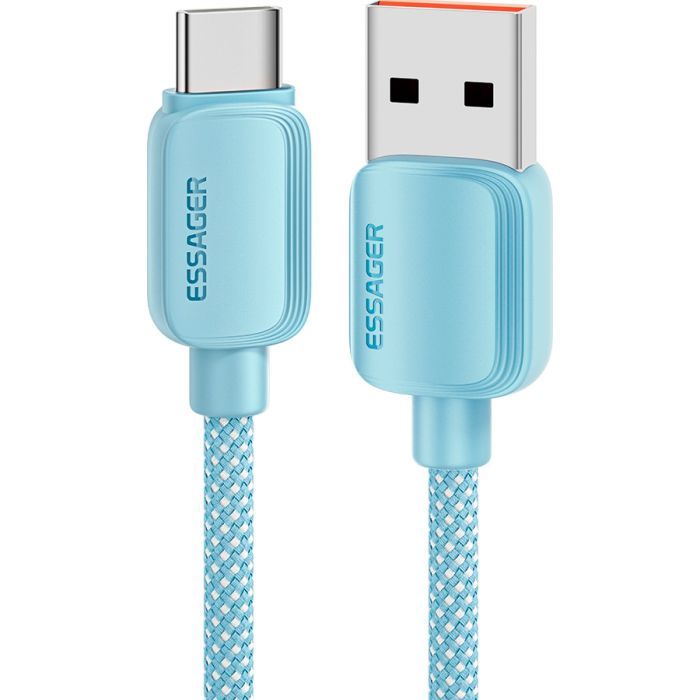 Дата кабель USB 2.0 AM to USB-C 2.0m 100W white Essager (EXC7A-WLA02-P)