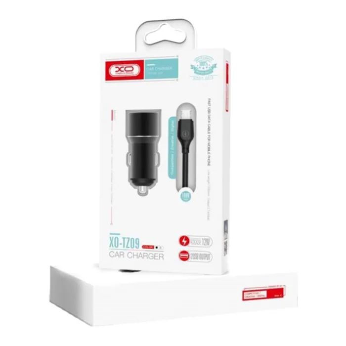 Зарядное устройство XO 1xUSB + cable USB to USB-C TZ09 black (6920680873500) изображение 2