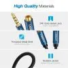 Кабель мультимедійний 3.5mm M to 3.5mm F 1.5m AV118 blue Ugreen (40674) зображення 8
