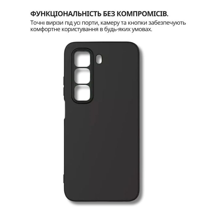 Чехол для мобильного телефона BeCover Silicone Infinix Hot 60 Pro 4G (X6885) Black (714558) изображение 2