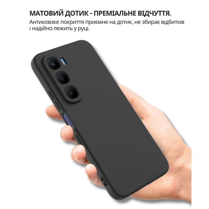 Чехол для мобильного телефона BeCover Silicone Infinix Hot 60 Pro 4G (X6885) Black (714558) изображение 4