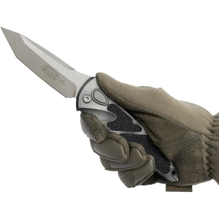 Нож Microtech Socom Elite Auto Tanto Point Apocalyptic Weathered Metal (161A-10APWME) изображение 5