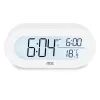 Настольные часы АDЕ цифровий з температурним дисплеєм білий (CK2134)