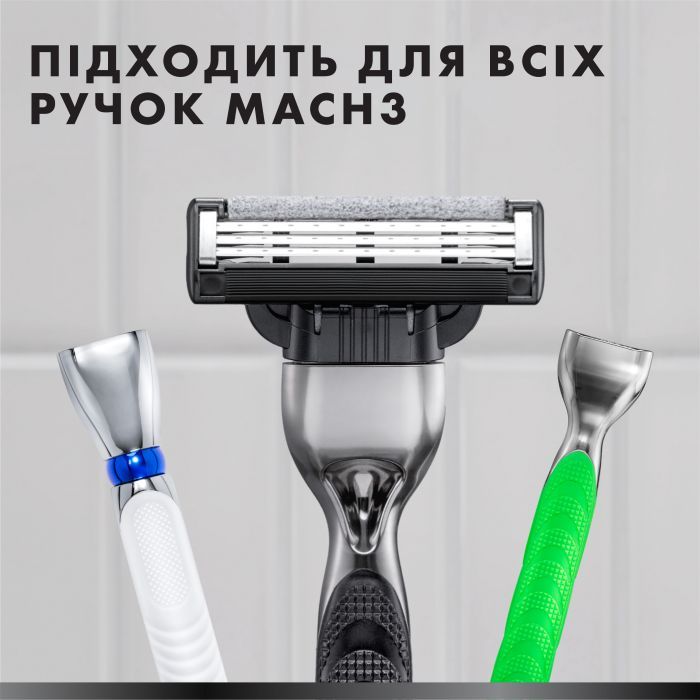 Змінні касети Gillette Mach3 Charcoal Деревне вугілля 5 шт. (8700216062770) зображення 6