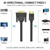 Кабель мультимедийный HDMI M to DVI M 2.0m 4K60Hz black Vention (ABFBH)
