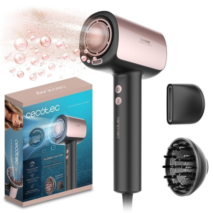 Фен Cecotec DryGlam Nano Plasma Aluminum (A01_EU01_101440)