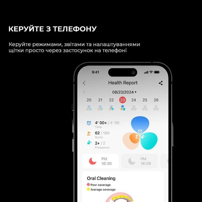 Электрическая зубная щетка Oclean X Ultra 20 Black (6970810557121) изображение 7