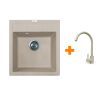 Мойка кухонная Adamant Brick Avena + змішувач (4824296209206)