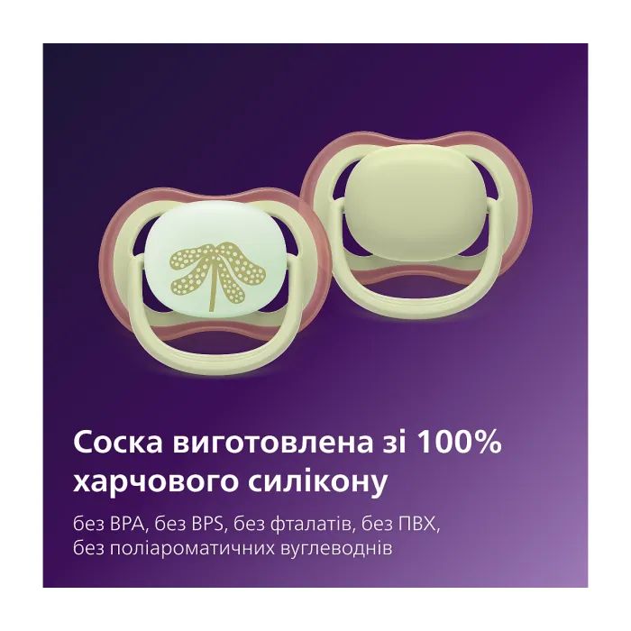 Пустышка Philips AVENT Ultra Air, 6-18 міс., нейтральна, день/н (SCF087/18) изображение 9