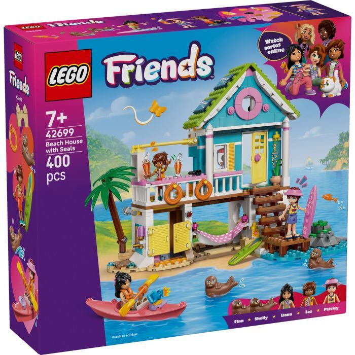 Конструктор LEGO Friends Пляжный домик с морскими котиками (42699)