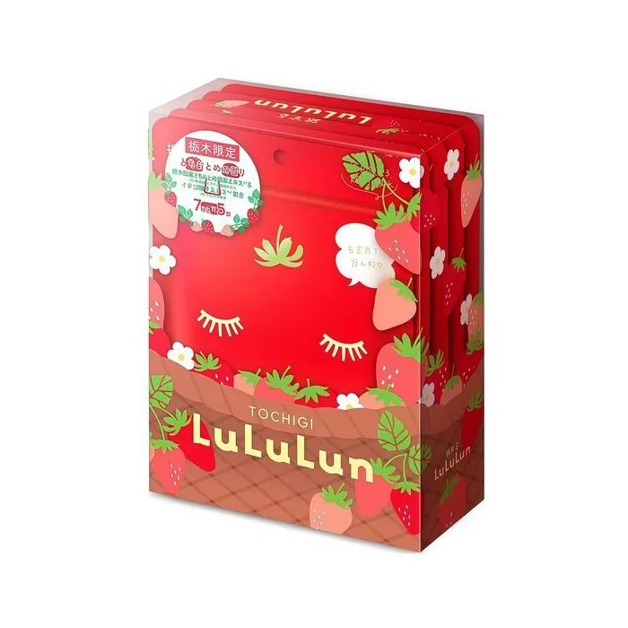 Маска для лица Lululun Tochigi Strawberry Sheet Mask 7 шт (4582305065893)