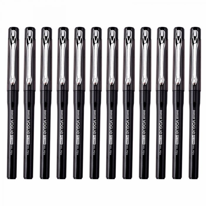 Ручка гелевая Baoke Vogue 0.5 мм, черная, 12 шт (PC3318-black) изображение 2