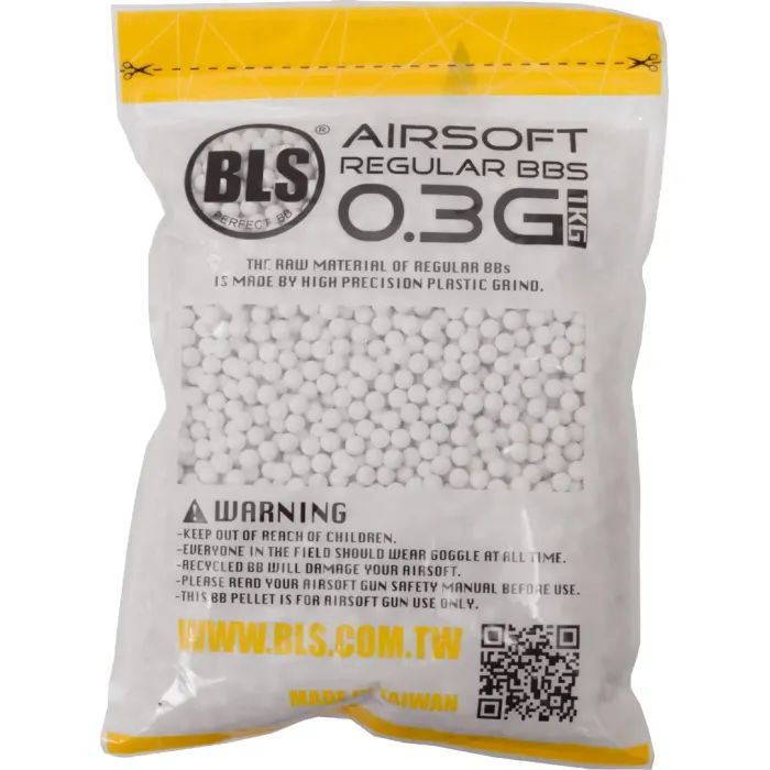 Страйкбольні кульки BLS Precision White 6 мм 0,3 г 1 кг (1928.00.07) зображення 2