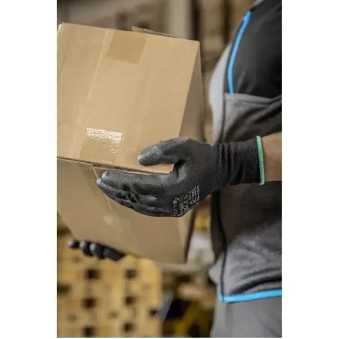 Захисні рукавиці Hoegert JAGST HT5K756-9 з поліуретановим покриттям чорні, 9 (HT5K756-9) зображення 2