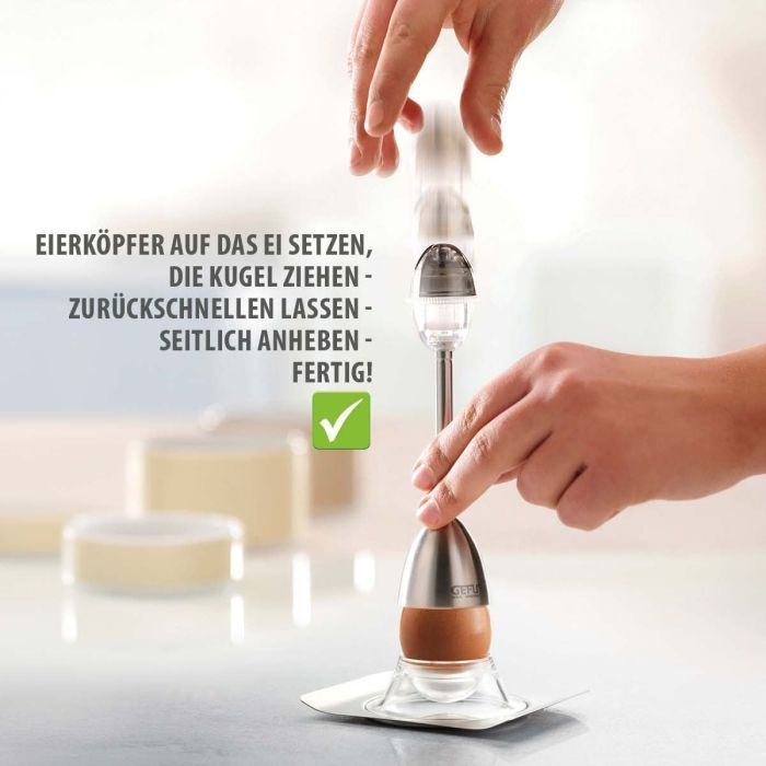 Аксесуар кухонний Gefu Очищувач яєчної шкаралупи із сільницею ОVО (12355) зображення 3