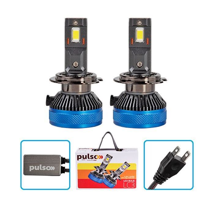 Автолампа PULSO LED-chips 3570 CSP/9-30V/2*65W/13000Lm/6000k (LC3-H7) изображение 2
